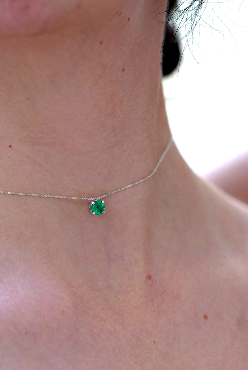 Pendentif Fleur Verte
