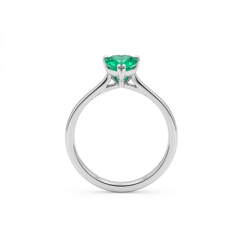 Anillo Corazón Verde Eterno