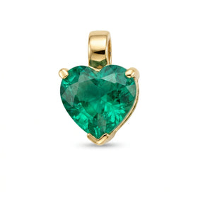 Amour d'Émeraude Heart Pendant