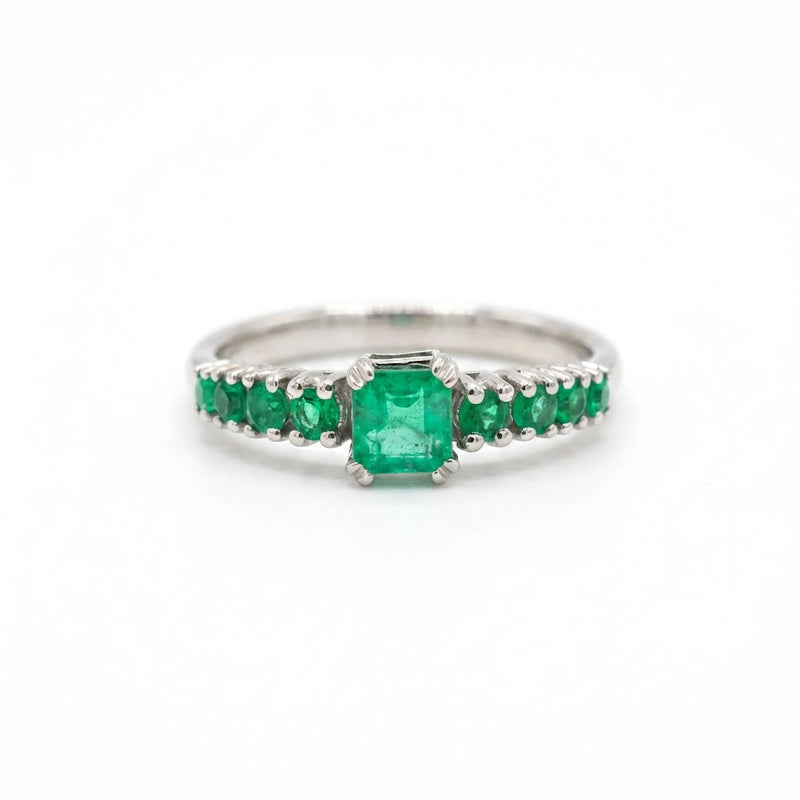 Bague élégante Couronne Verte