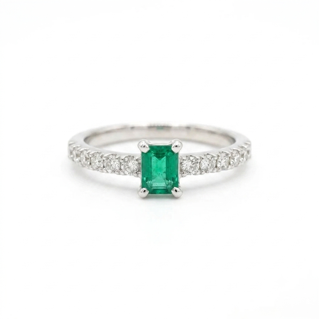 Midnight Emerald Radiance Ring