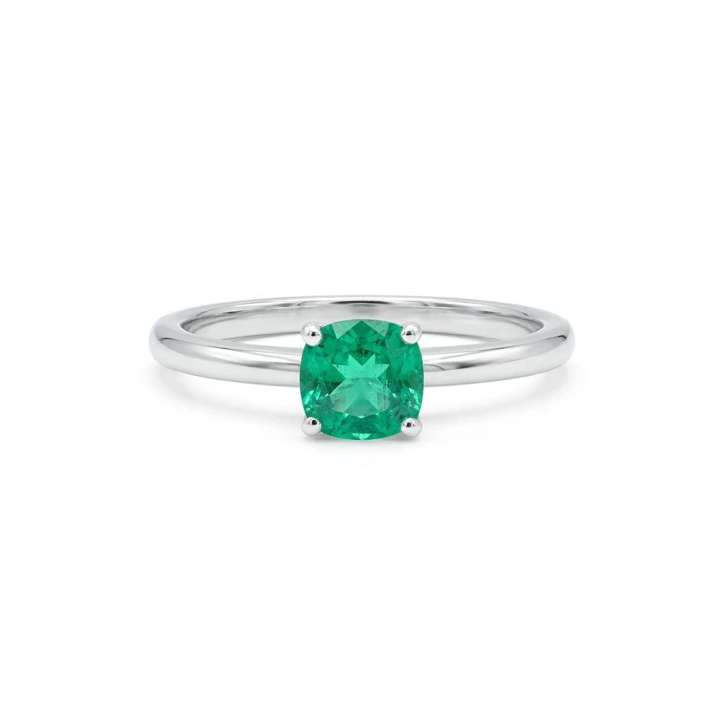 Esmeralda Cushion Ring