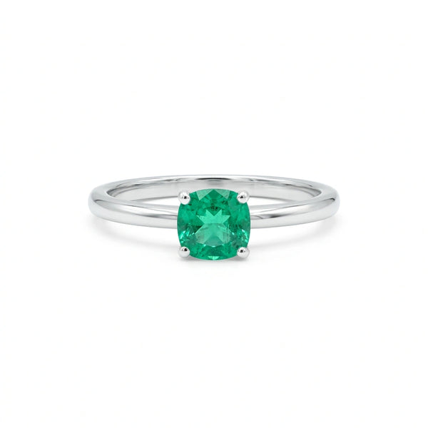 Bague Coussin Esmeralda
