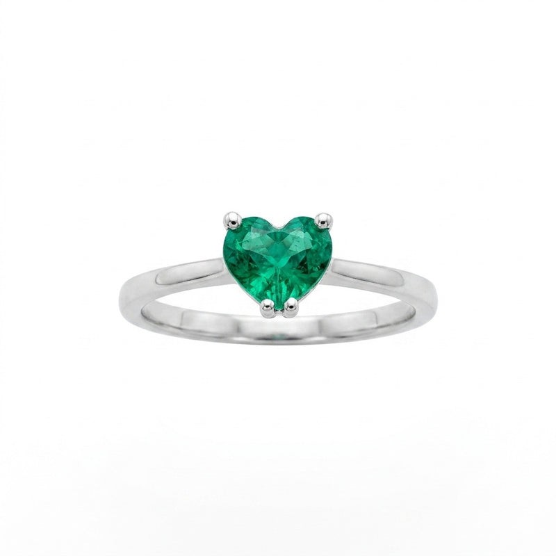 Anillo Corazón Verde Eterno