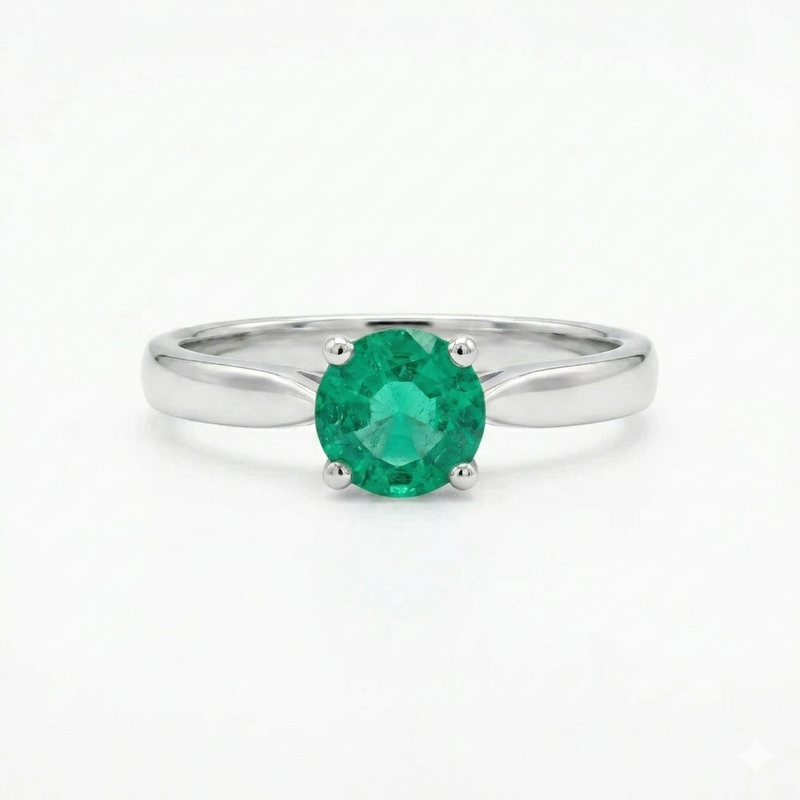 Classic Vert Solitaire Ring