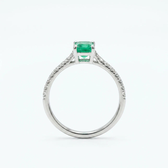 Regal Emerald Four-Corner Ring