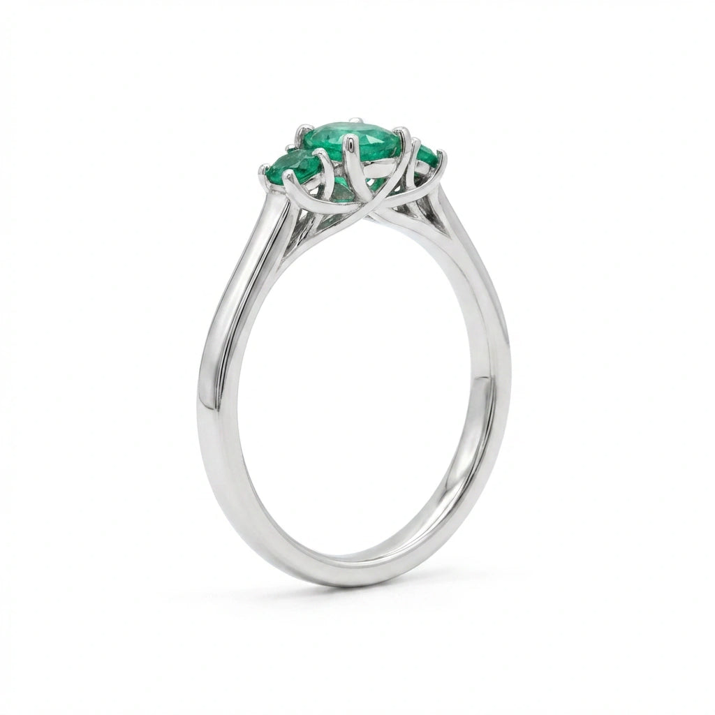 Green Harmony Trio Ring