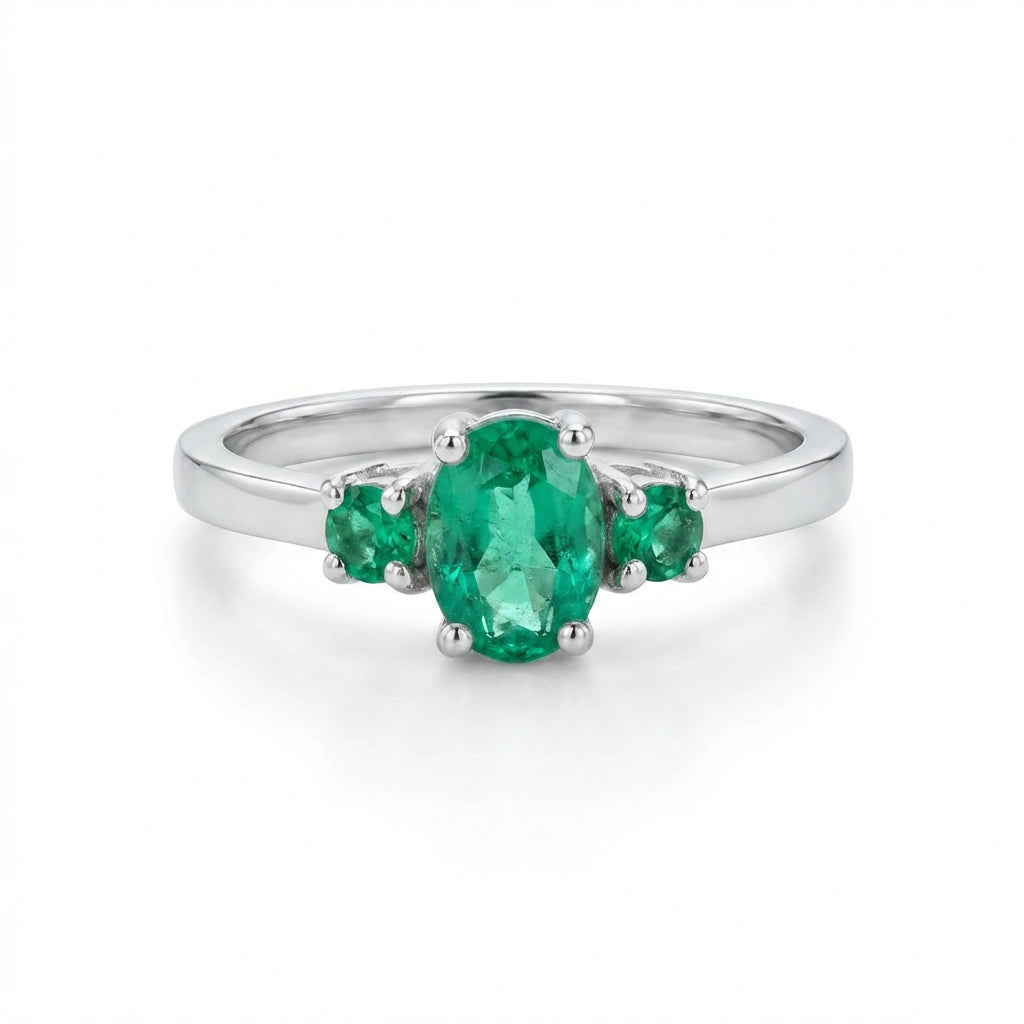 Green Harmony Trio Ring