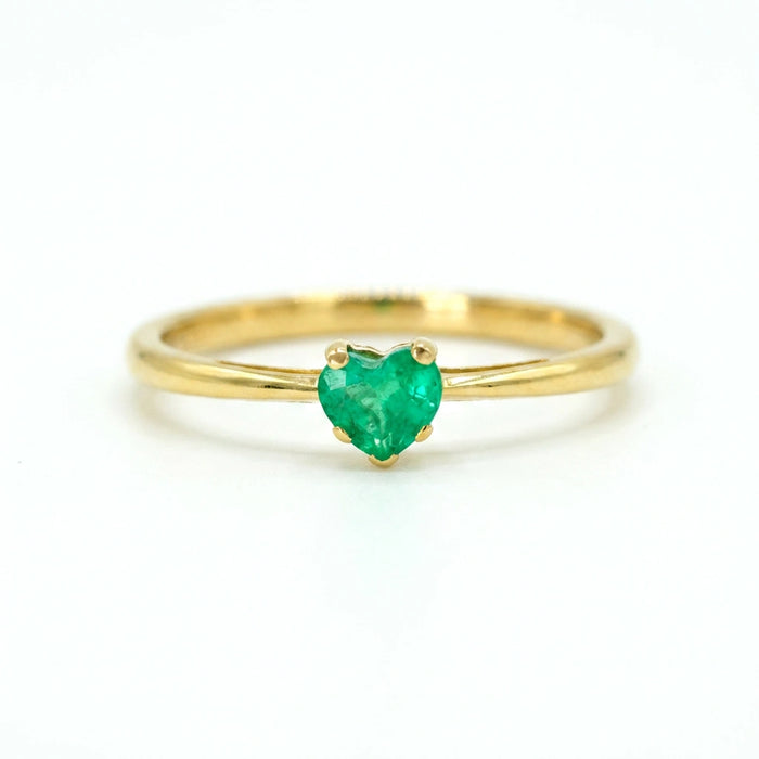 Eternal Green Heart Ring