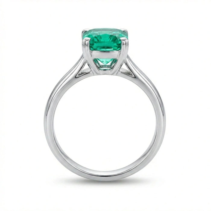 Green Cushion Ring
