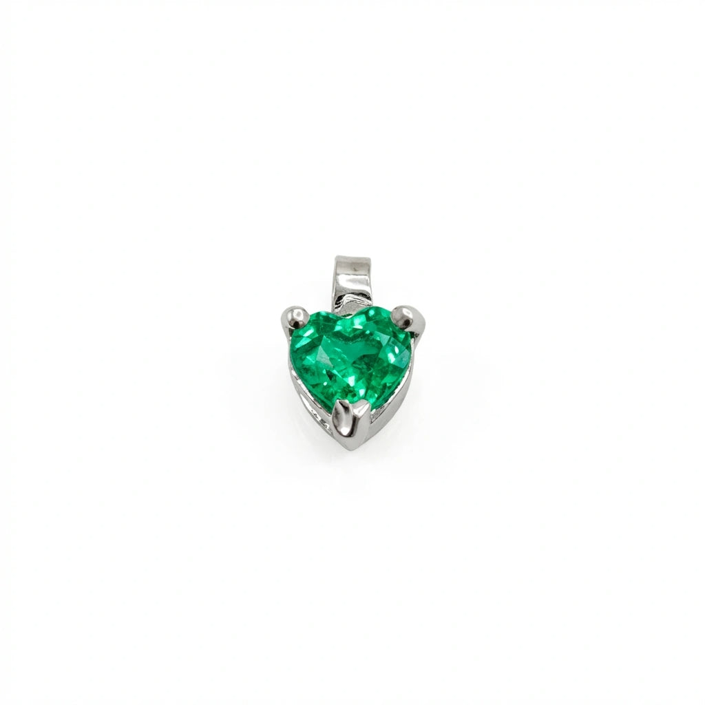 Heart-Shaped Emerald Pendant