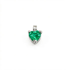 Heart-Shaped Emerald Pendant