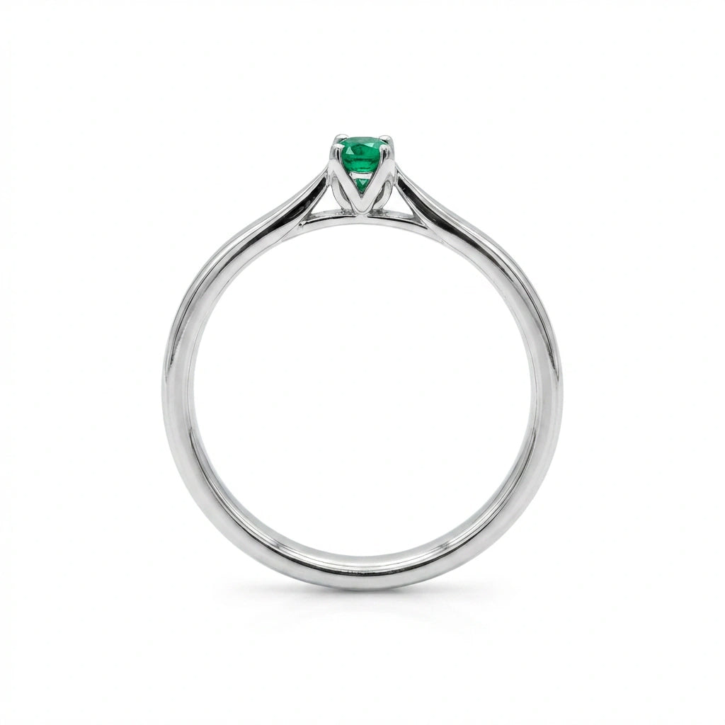 Minimalist Emerald Solitaire