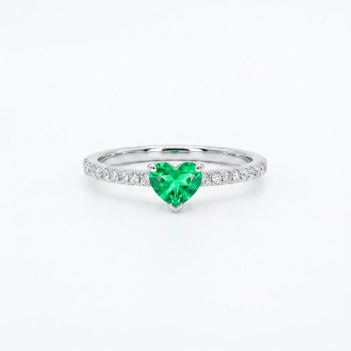 Bague Cœur Verdoyant
