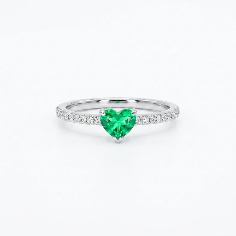 Bague Cœur Verdoyant