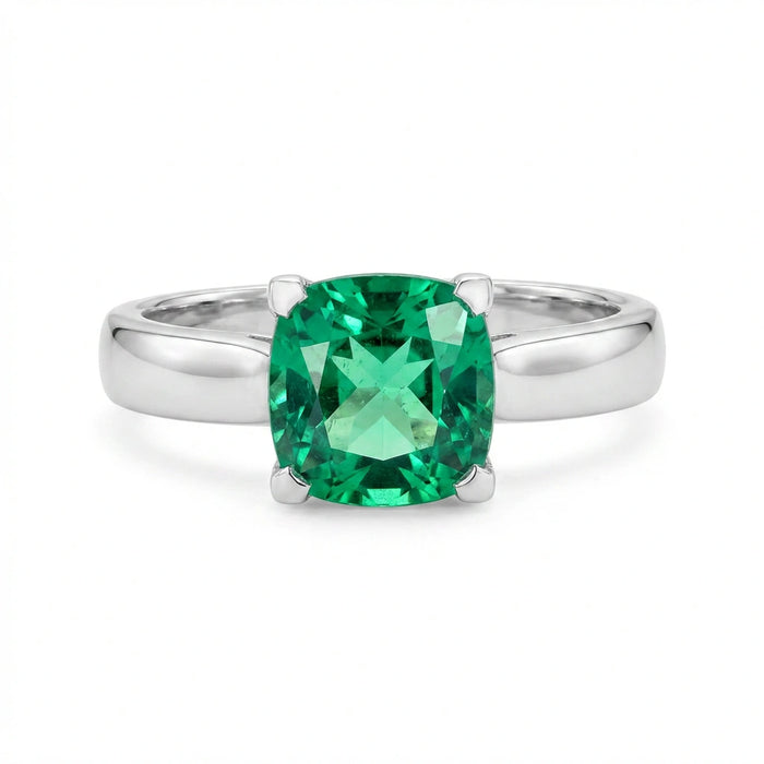 Green Cushion Ring